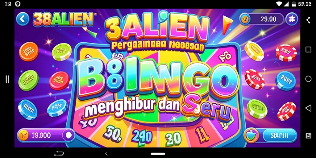 Screenshot gameplay Bingo yang menarik dan seru di 138ALIEN.