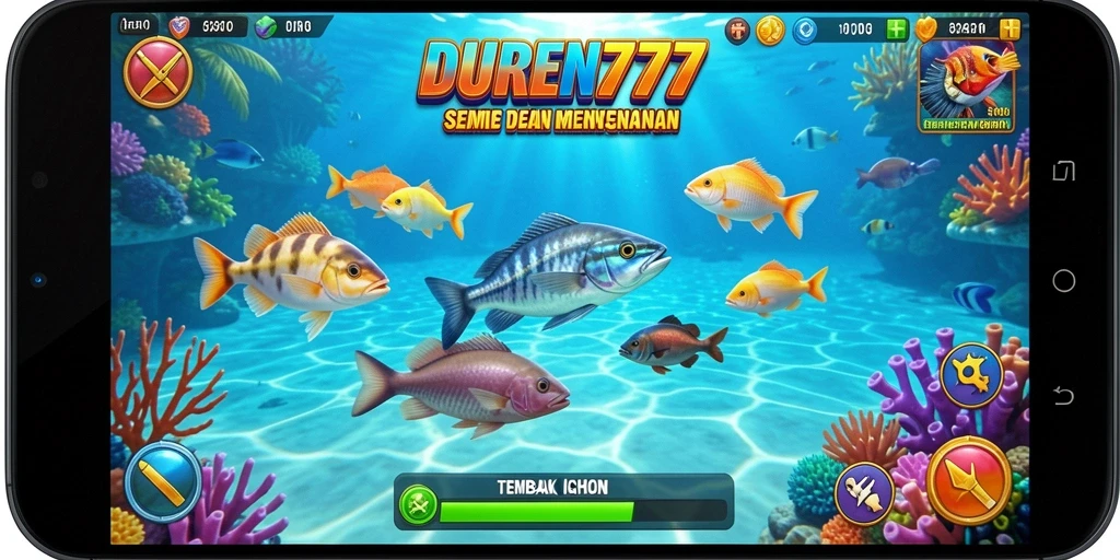 Screenshot gameplay DUREN777 yang penuh aksi Tembak Ikan.