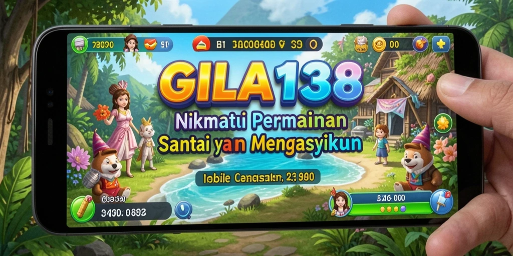 Tampilan seru gameplay GILA138 yang penuh warna.