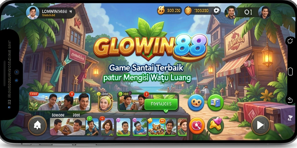 Tangkapan layar dari gameplay GLOWIN88 yang menunjukkan keseruan permainan santai.