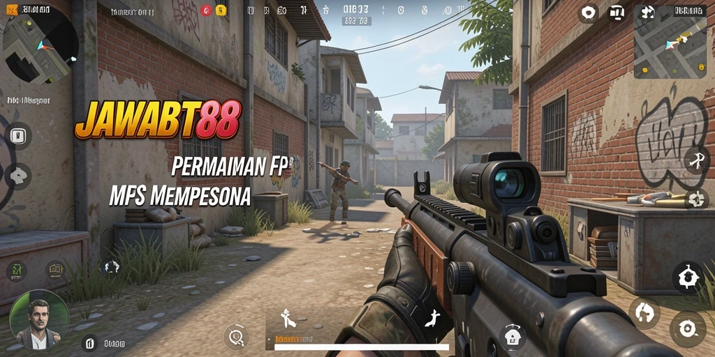 Screenshot gameplay JAWABET88 dengan aksi menembak intens.