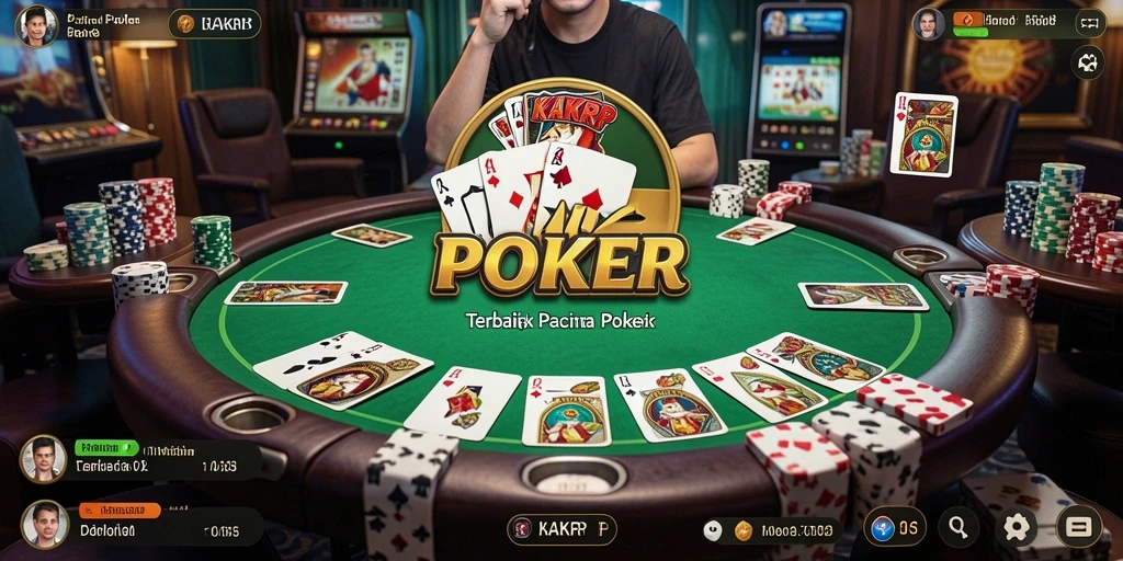 Tampilan screenshot KAKRP menampilkan gameplay poker yang seru dan menarik.