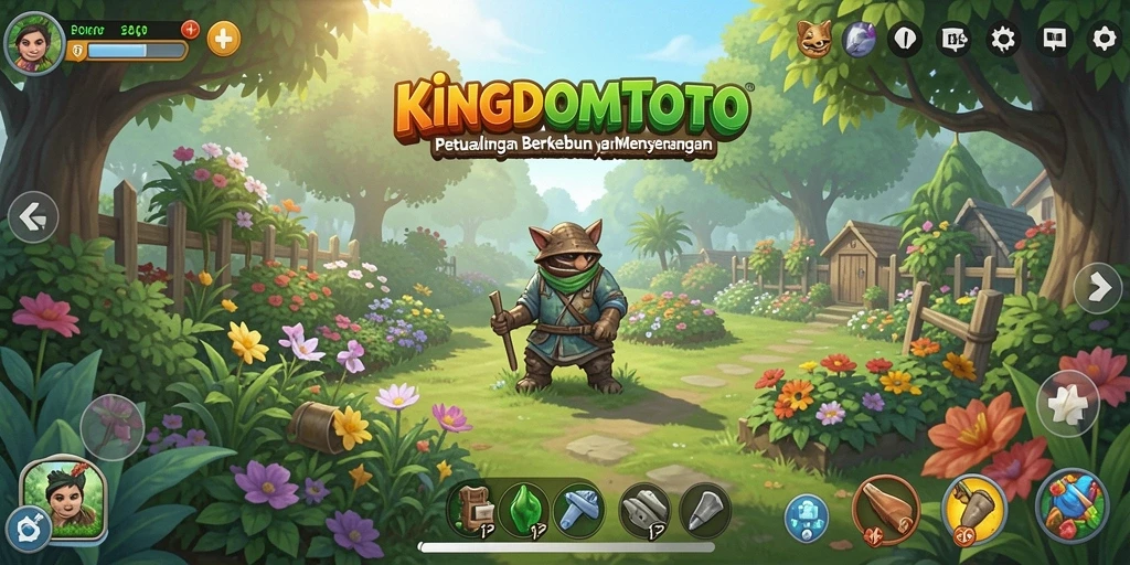 Tangkapan layar KINGDOMTOTO dengan gameplay yang menarik dan penuh warna.