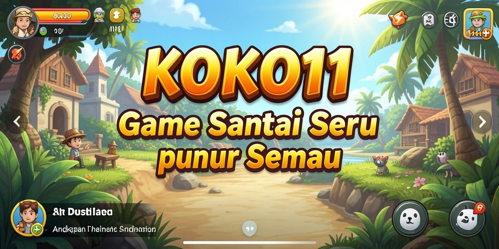 Tampilan gameplay KOKO11 yang ceria dan menarik saat dimainkan.
