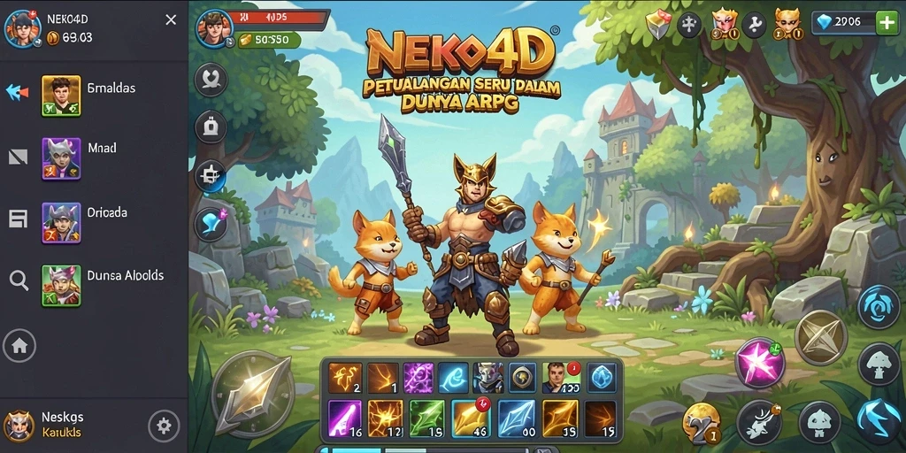 Gameplay seru dalam dunia petualangan ARPG NEKO4D.