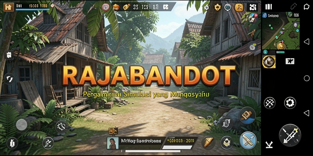 Tangkapan layar gameplay RAJABANDOT yang menampilkan aksi simulasi yang mengasyikkan.