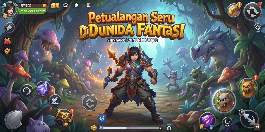 Tampilan gameplay seru dalam dunia petualangan menantang.