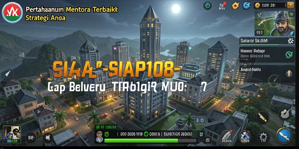 Screenshot gameplay SIAP108 menampilkan aksi menara pertahanan yang mendebarkan.