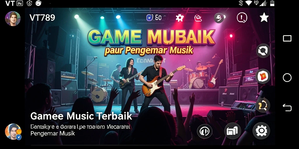 Screenshot gameplay VT789 yang menampilkan keseruan dalam bernyanyi.