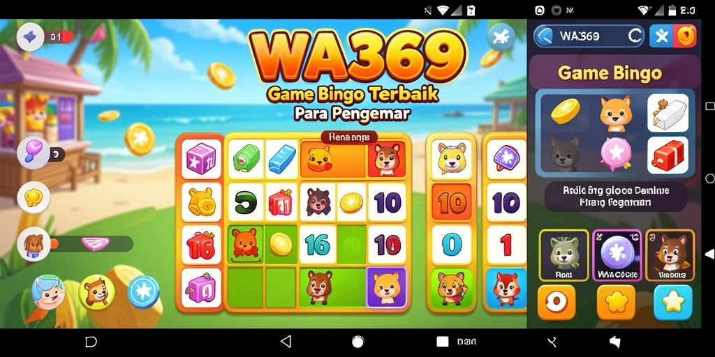 Tampilan menarik dari gameplay Bingo di WA369.