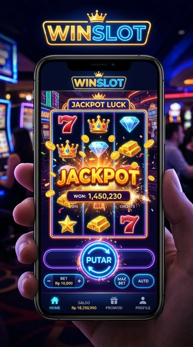 Tampilan antarmuka aplikasi winslot yang menarik.